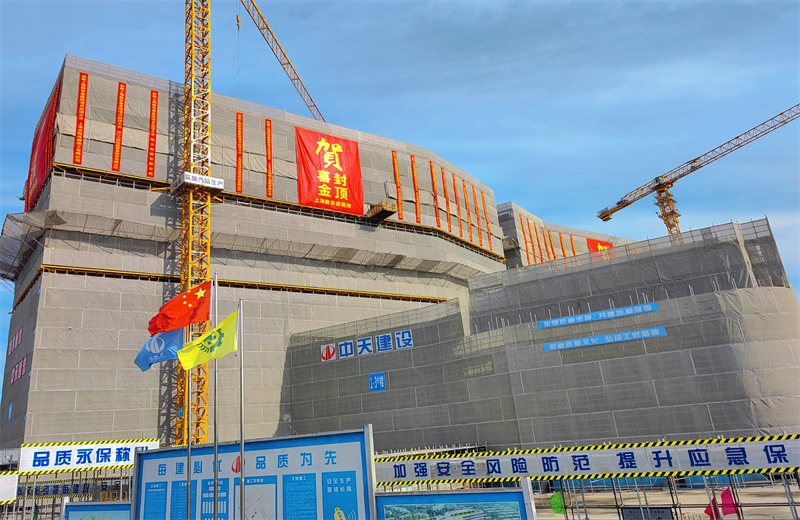 2024年10月30日，尊龙·Z6三建上海新华泰医院项目主体封顶。